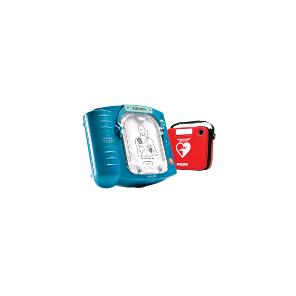 Philips HeartStart HS1 AED komplett inkl. Batterien, Elektroden