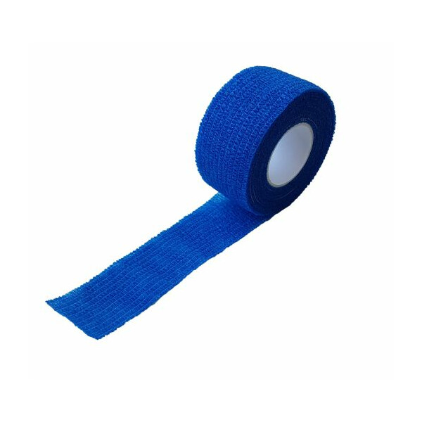 FAPlast, Finger-Schnellverband (5 cm x 5 m), luftdurchlässig, wasser- & ölbeständig, hautfreundlich (hypoallergen), Farbe: blau, VE: 1 St.