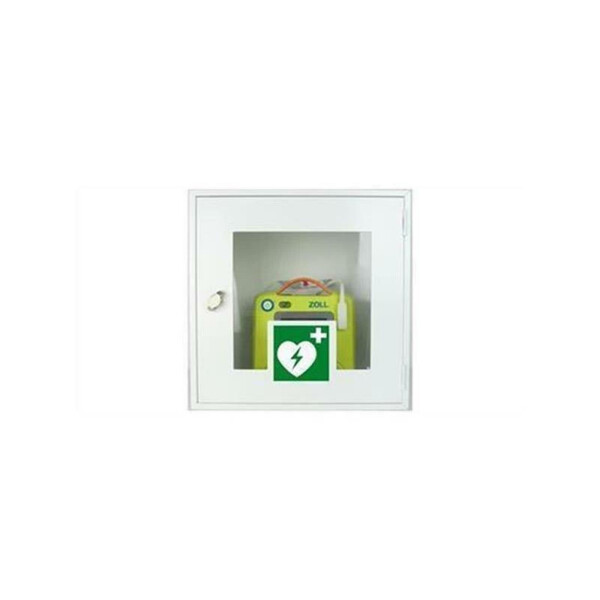 B - Ware  AED-Wandschrank - Metall WallCase 10, ohne AED, mit Sichtfenster - Leichte Lackspuren
