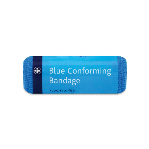 Elastische Fixierbinde, HACCP, 7,5 cm x 4 m, Farbe: blau