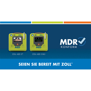 ZOLL AED 3 - Halbautomat, inkl. Elektrode, Batterie, 1 Jahr Servicevertrag gratis + 8 Jahre Garantie, LCD Display, Kindermodus, etc. Zoll Artikel Nr.: 8501-001201-08