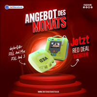 Red Deal Aktion - ZOLL AED plus  - Halbautomat,  inkl. Elektrode, Batterie, Tasche, inkl. AED Wandschrank WallCase 10, zzgl. Einweisung und Inbetriebnahme