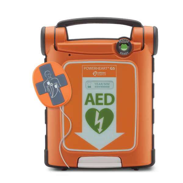 ZOLL Powerheart G5 + iCPR - AED Halbautomat inkl. HLW Feedbackelektrode und Batterie