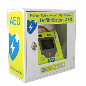 Red Deal Aktion - ZOLL AED 3 - Halbautomat, inkl. Elektrode, Batterie, Wallcase AED Wandschrank, inkl. Erste Hilfe Kasten, zzgl. Einweisung und Inbetriebnahme