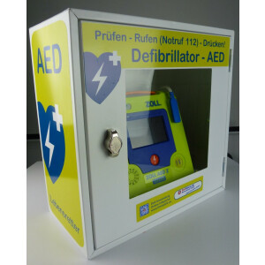 Defi SET Online Angebot - ZOLL AED 3 - Halbautomat, inkl. Elektrode, Batterie, Wallcase 10 AED Wandschrank, inkl. Online - Einweisung